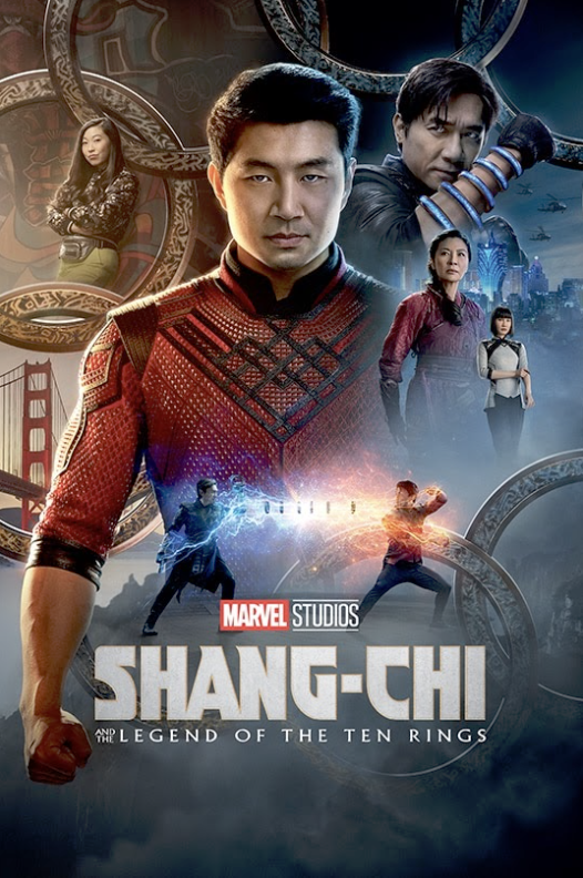 The Shang-Chi movie poster starring Simu Liu, Tony Leung, Awkwafina, and Meng’er Zhang. Released on September 3rd, 2021. Photo courtesy of disney.com