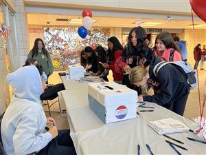 A high school holds its biennial Mock Election on Thursday, November 3. The Upper St. Clair High School Law & Politics Club encouraged their students to cast their ballots for 4 important races.
Photos courtesy of https://www.uscsd.k12.pa.us/Page/13836
