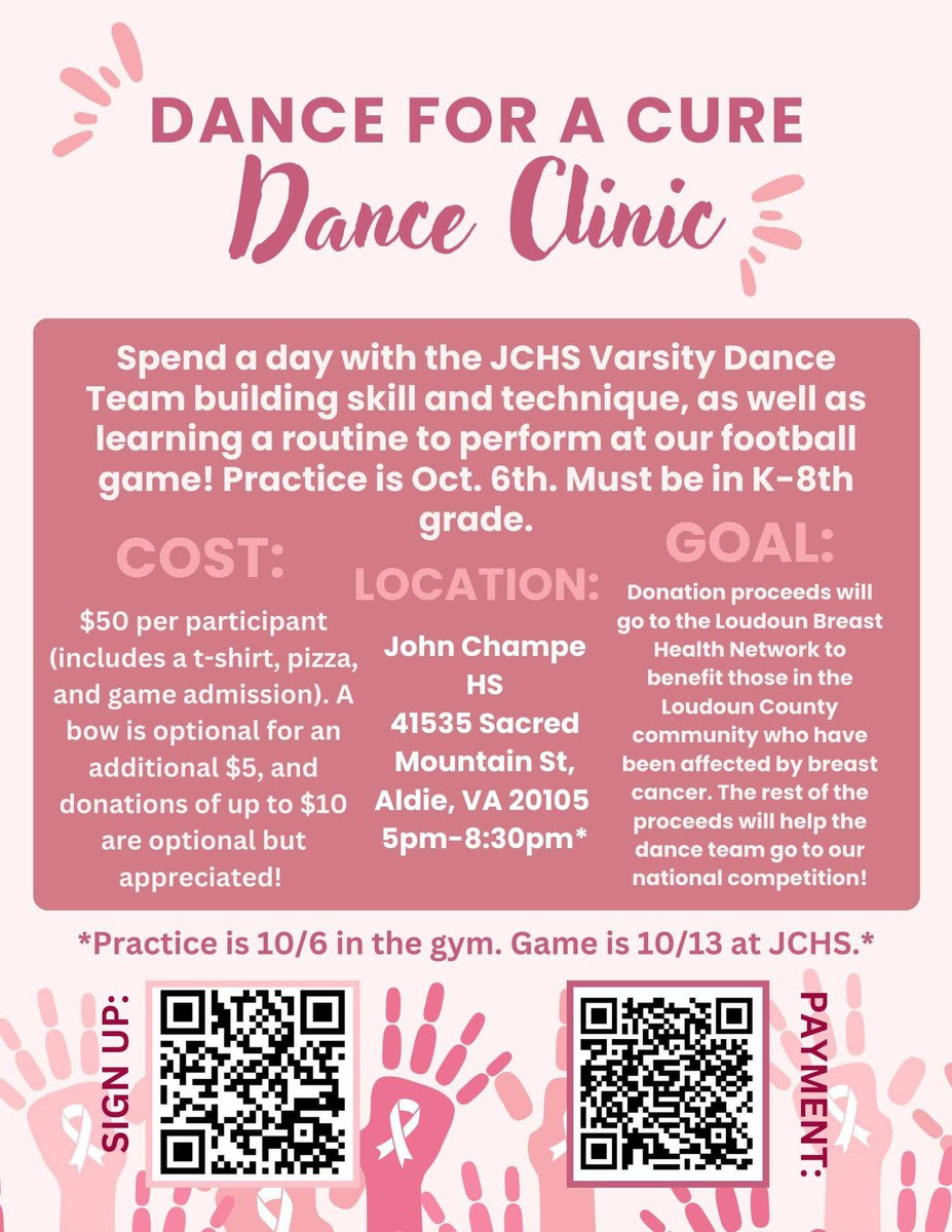 Dance for a Cure Informational Poster