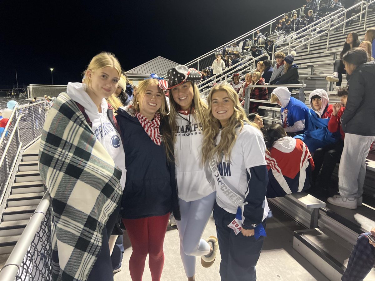 Champe fans watch The Knights win over The Freedom Eagles. 