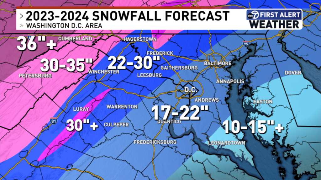 Above Average Snowfall in Northern Virginia