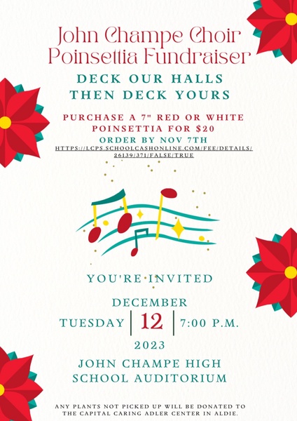 John Champe High School Choir Poinsettia Fundraiser