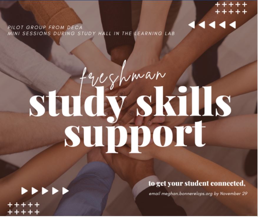 Freshman Study Skills Support poster