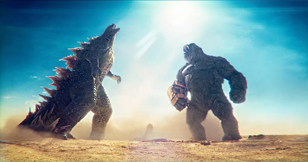 Godzilla and Kong team up together in an ultimate clash. (Photo via IMDb)