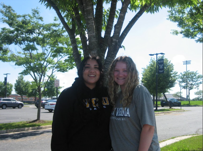 Aiza Jav and Natalee Aikens taking a picture on Decision Day