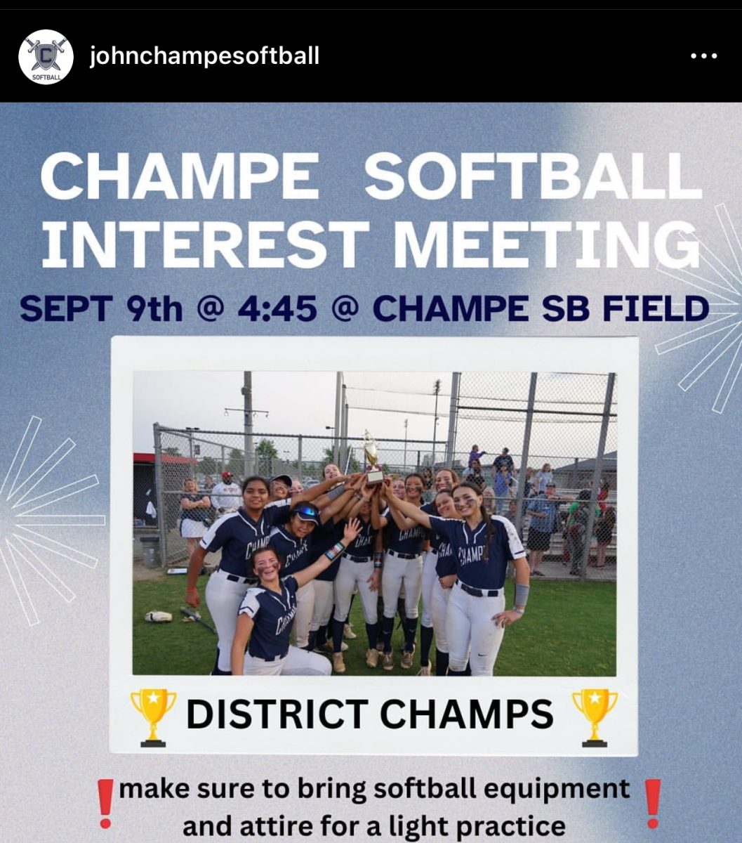 The John Champe Softball Team is preparing for their upcoming season. They posted an update about the interest meeting to get more kids involved with the team. (@johnchampesoftball on Instagram)