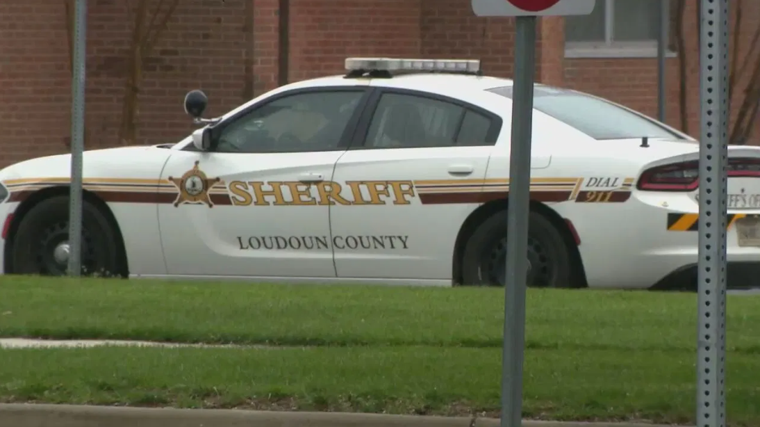 A police car from the Loudoun County Sheriff's Office parked outside a Loudoun school. All LCPS schools have a Student Resource Officer (SRO) from the Sheriff's Office assigned to them.