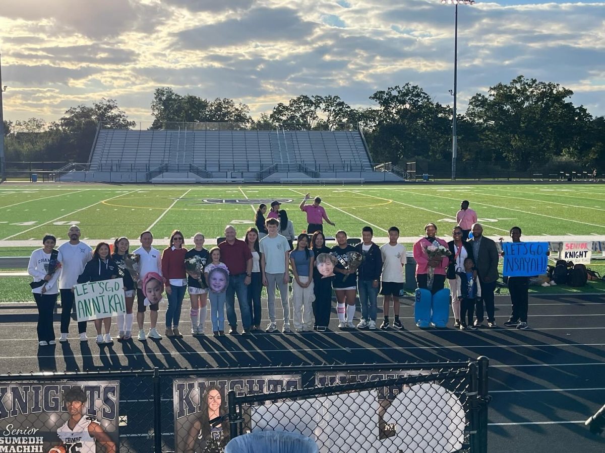 Field hockey seniors on senior night