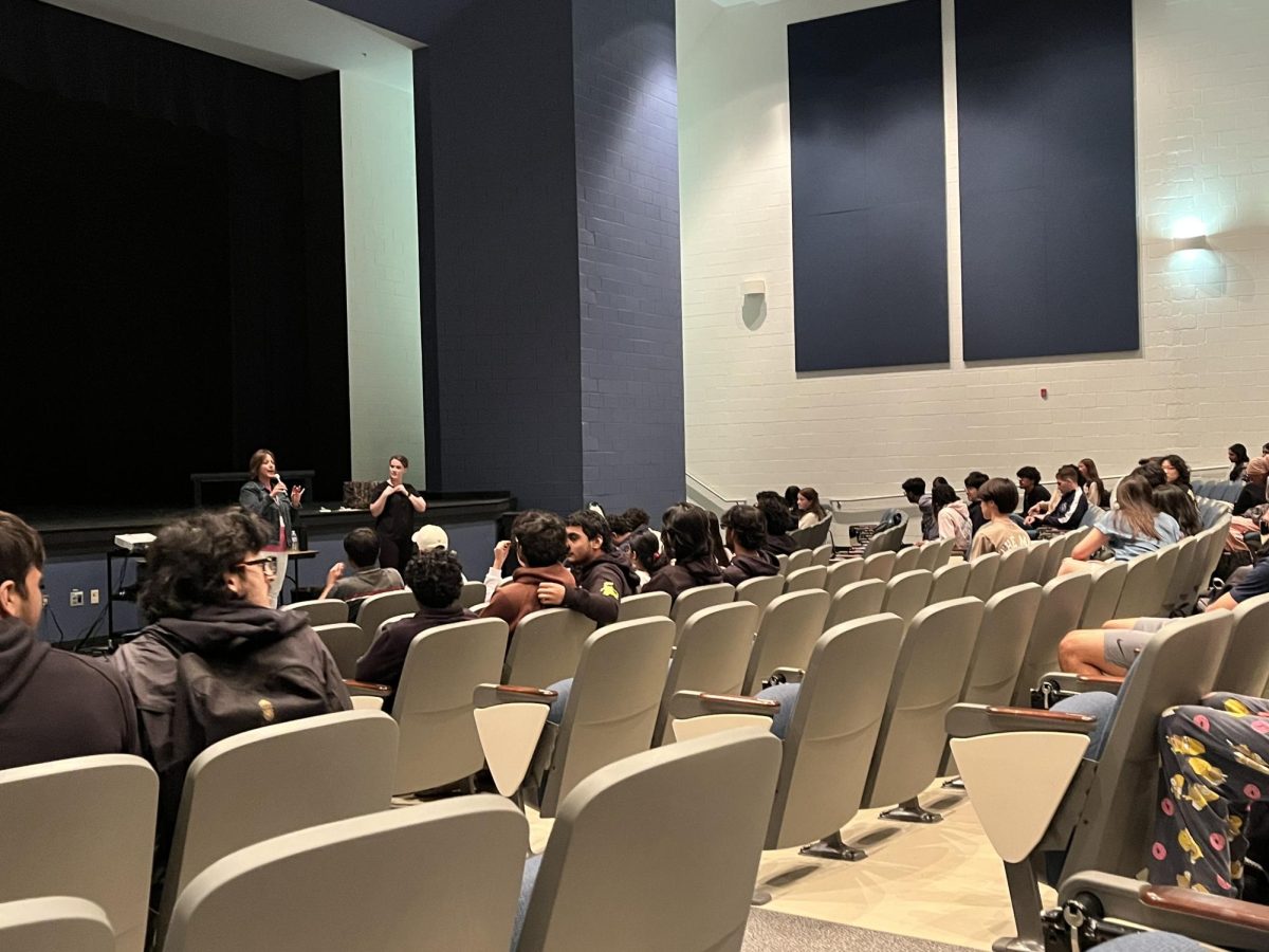 The UVA Representative, answering students questions at the session.