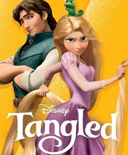 The 2010 released movie poster for the Tangled animation.
