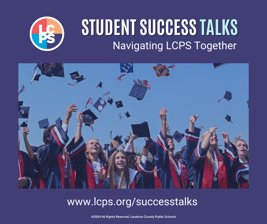 The promotion picture for the Student Success Talks helps get the word out to families who may not know about the event. In addition, an announcement was made on the Champe website to direct viewers to this event and promote engagement with other families and the superintendant