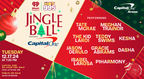 The Jingle Ball infographic is available on many social media platforms. The infographic was posted to get people interested and excited for the annual concert. 