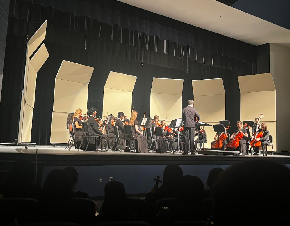 Intermediate Orchestra at the concert. 