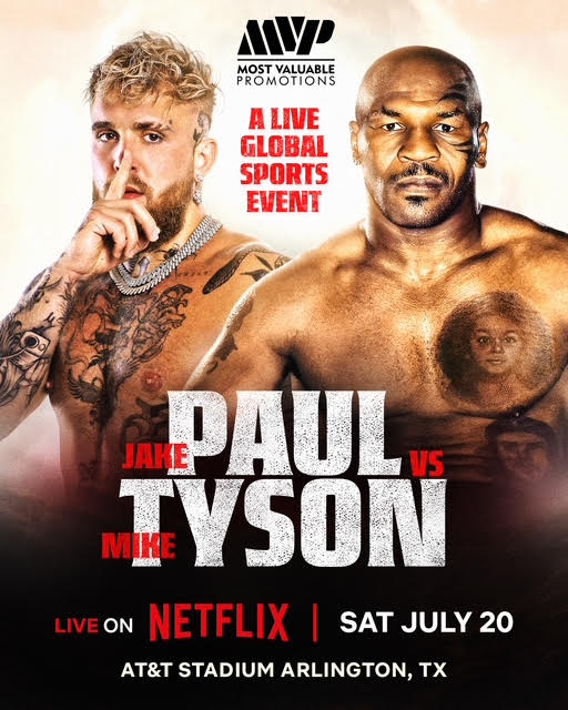 The promotional material for the fight by Most Valuable Promotions. This was redone as the fight was initially postponed to health concerns regarding Mike Tyson.
