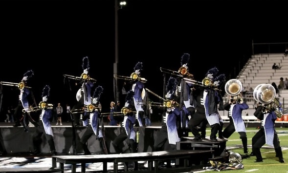 Champe's Marching Band playing during fall competitions